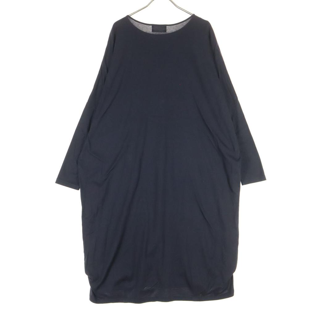 HUIS. In House Long Sleeve Long Dress F Navy System Women Used
