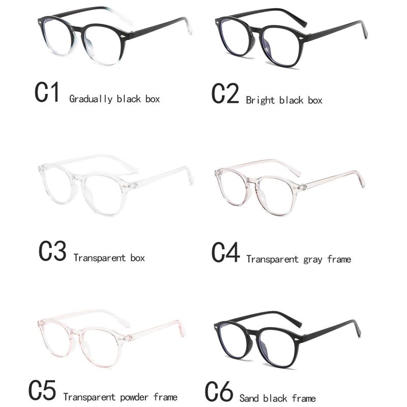 Anti-blue Light Glasses Exquisite Round Eyewear Women Men Simple Leisure Eyewear Blue Light Blocking Man Lady Computer Eyeglas