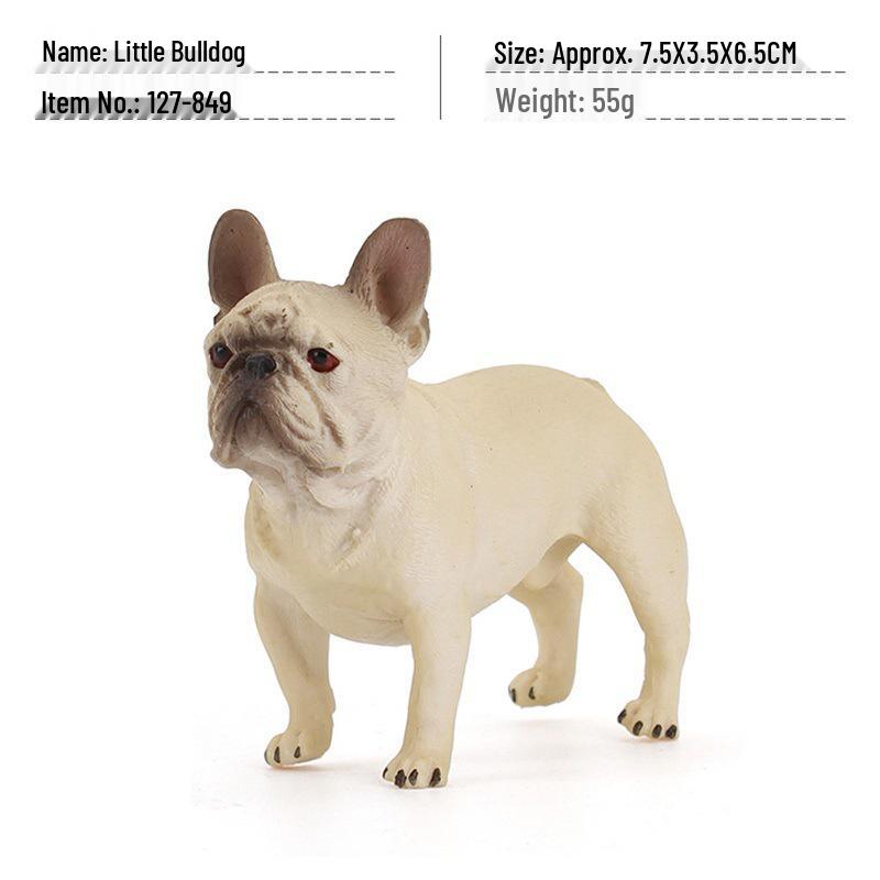 French Bulldog Simulation Model - Decorative Pet Dog Figurine Toy