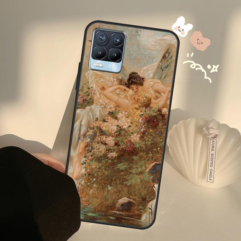 Renaissance Art Painting Case For Realme C63 C61 C55 C51 C53 C25 C65 C67 C71 C75 11 12 13 14 15 Pro Plus GT6 GT7 Pro
