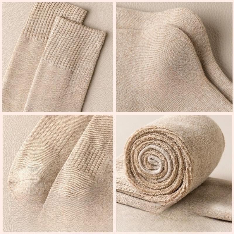 Women's High Socks, Thickened and Warm Thigh Knee Pads for Autumn and Winter. Half-length Socks That Reach The Knees In Winter