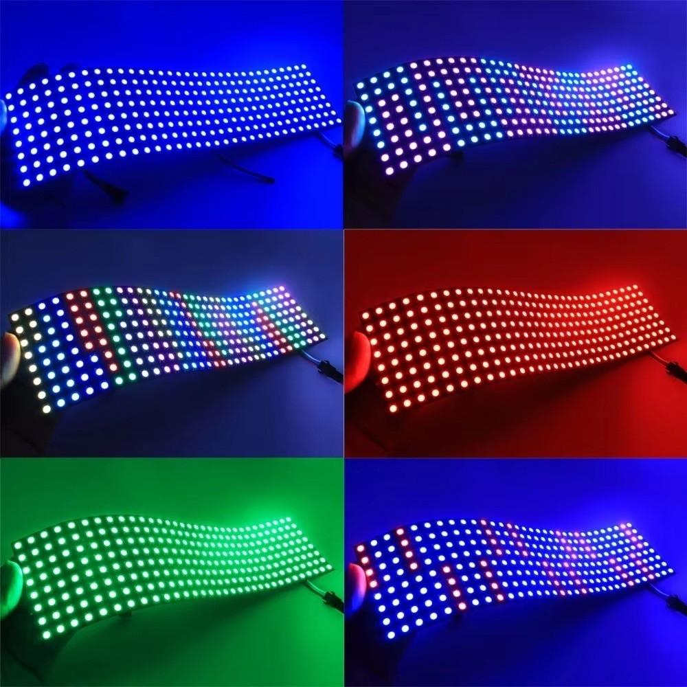 Flexible WS2812B LED Panel DC5V Pixel Screen Module Flexible LED Matrix  Digital Display
