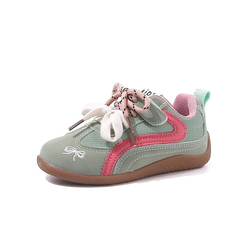 

Latest Fashion Girls Shoes Height Increasing Autumn Sneakers Retro Style Shoes for Boys and Girls Kids Shoes 26 зелёный