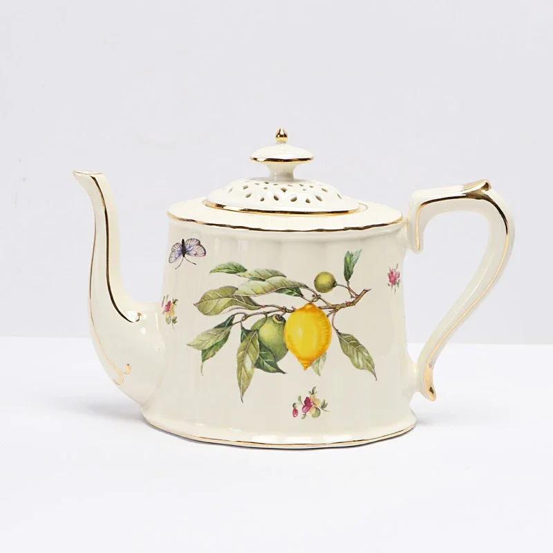 Farfurie Ceramică Stil European Elegant Model Lămâie Farfurie Cină Friptură Set Ceașcă Cafea Farfurie Desert Bucătărie Occidentală