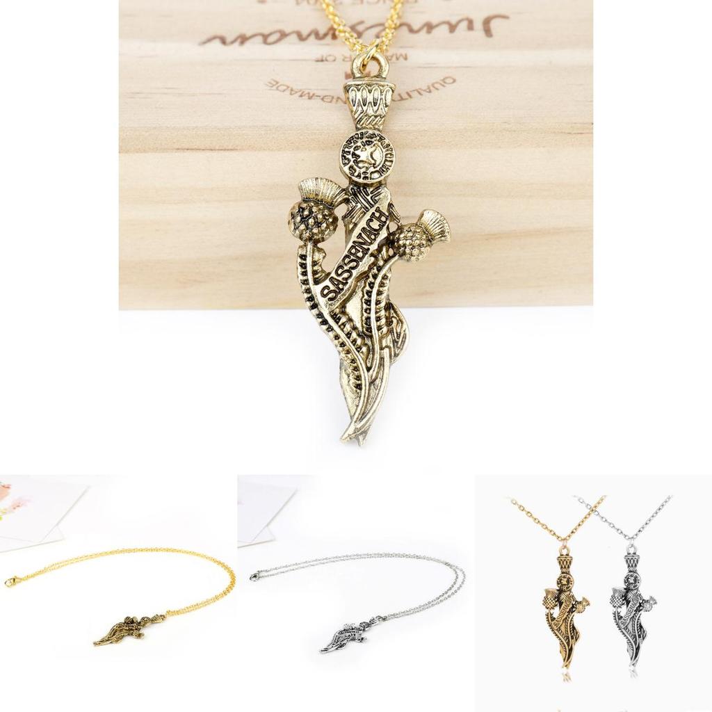 Outlander Sassenach Pendant Necklace With Chain For Anniversary Or Travel Souvenir