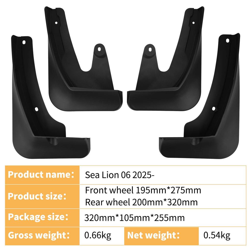 BYD Sea Lion 06 2025 Blatníky a příslušenství pro pneumatiky automobilu