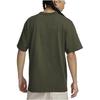 Nike Lässiges einfarbiges lockeres Rundhals-Kurzarm-T-Shirt mit tief angesetzten Schultern für Herren Oberteile Dunkelgrün FV7727-325