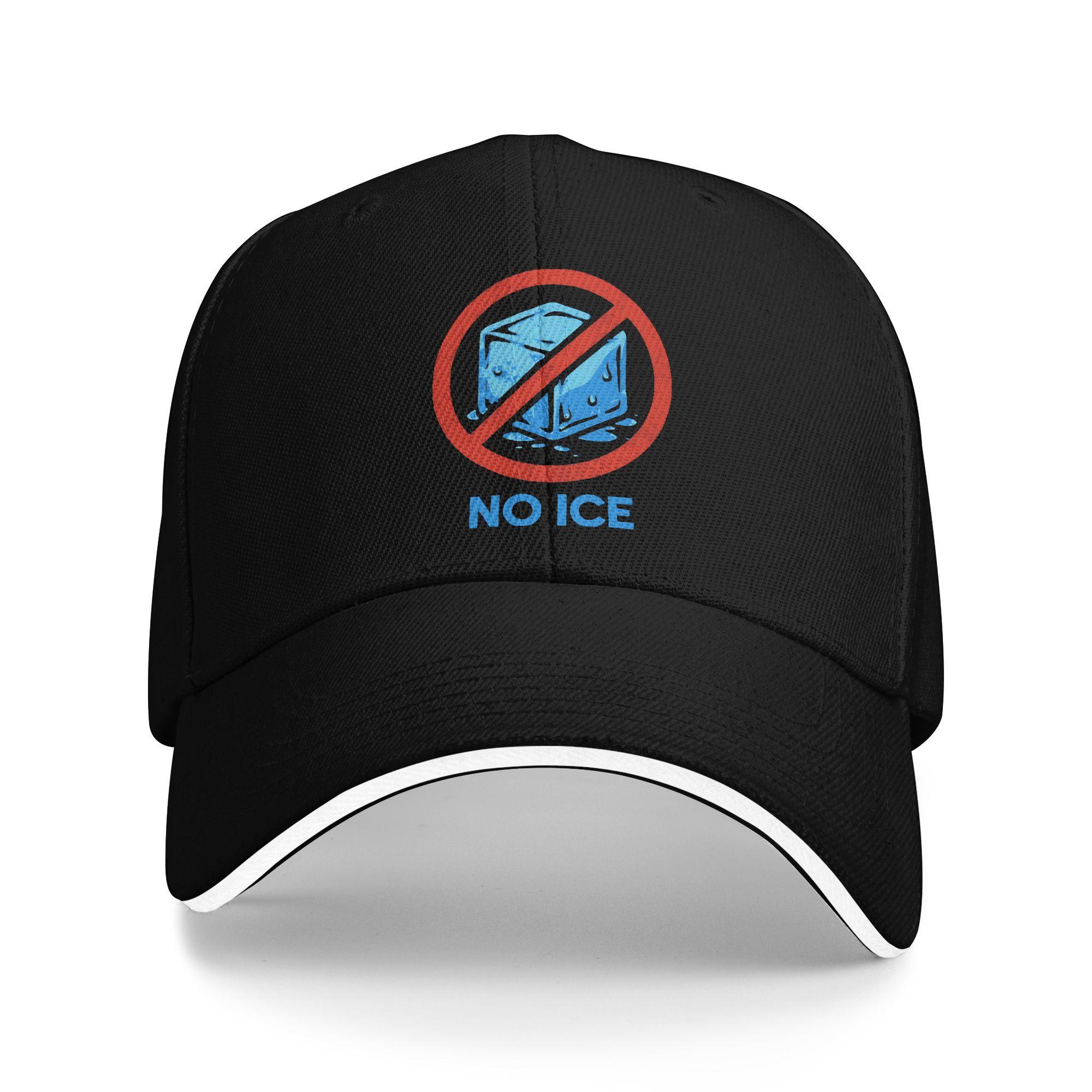 

ICE OUT Stop Logo Baseball Cap Vintage Unisex Men Trucker Hat Sun Design Outdoor Gym Snapback Cap Birthday Present As Picture чёрный