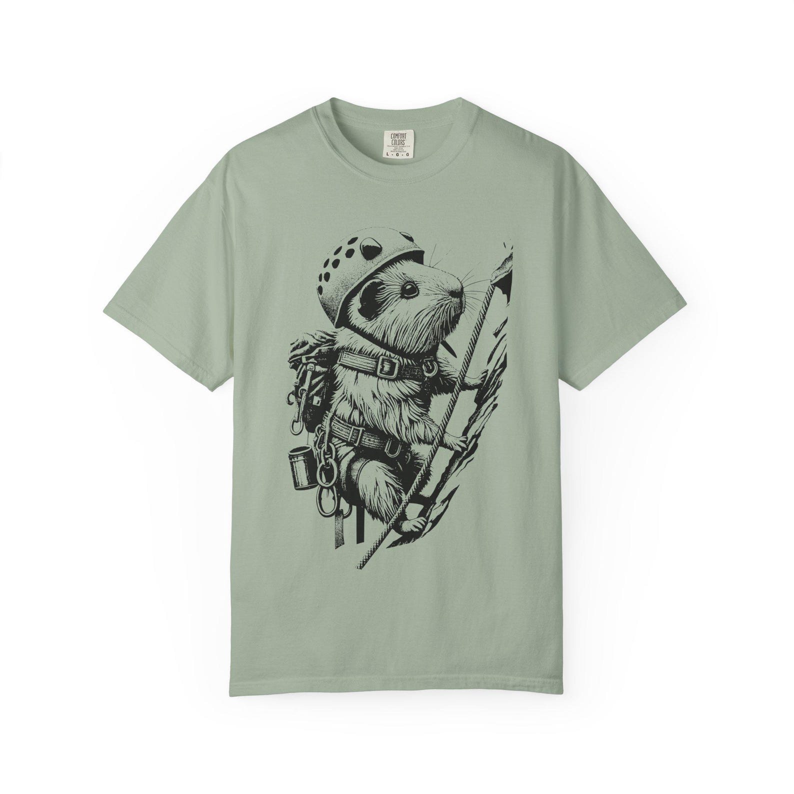 Rock climbing guinea pig t shirt vintage retro climbing mountain climber gift XL