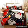 3D-Druck Mode Anime Lycoris Recoil Bettwäsche Set Jungen Mädchen Twin Queen Full Size Bettbezug Kissenbezug Bett Erwachsene Schlafzimmer
