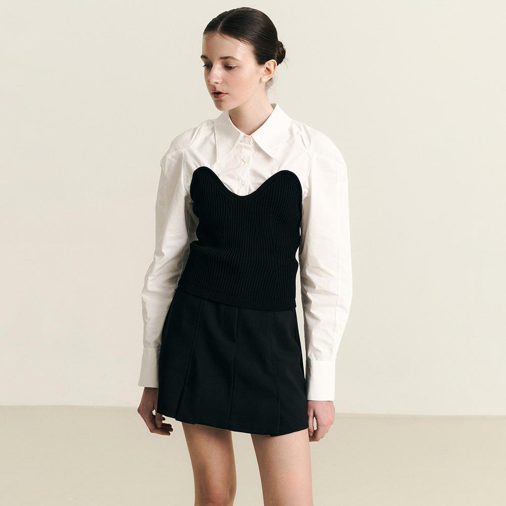 Wednesday Delight Wd_Black Minimal Mini Skirt