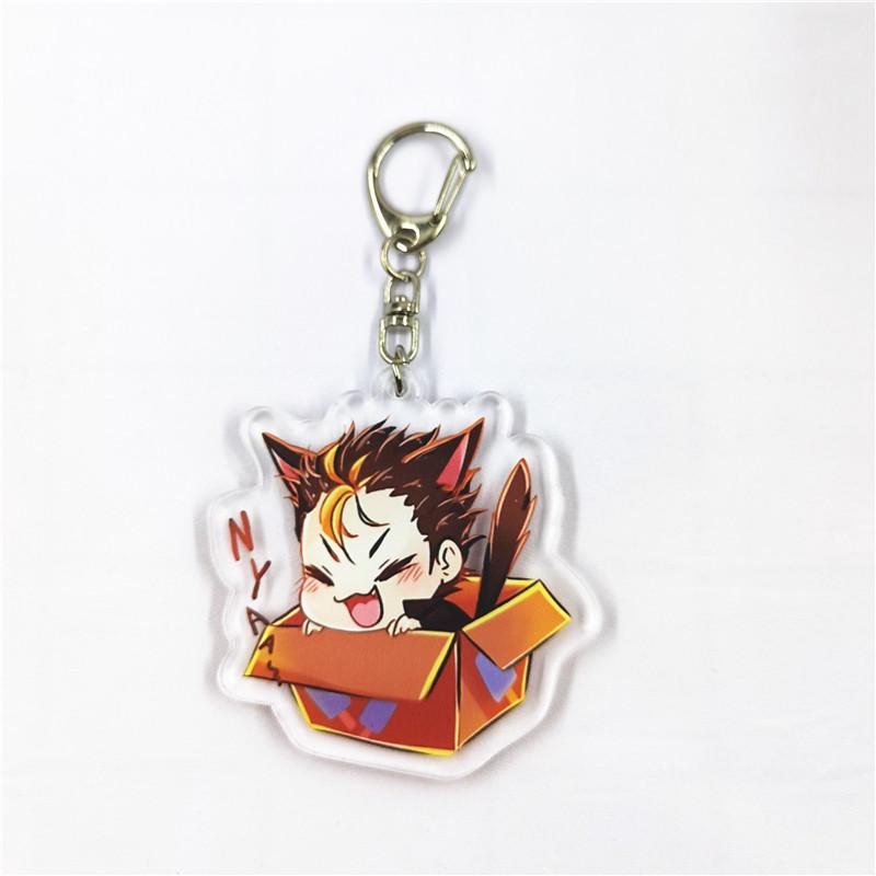 Haikyuu!! Double-Sided Keychain Pendant: Hinata, Kageyama, Kenma