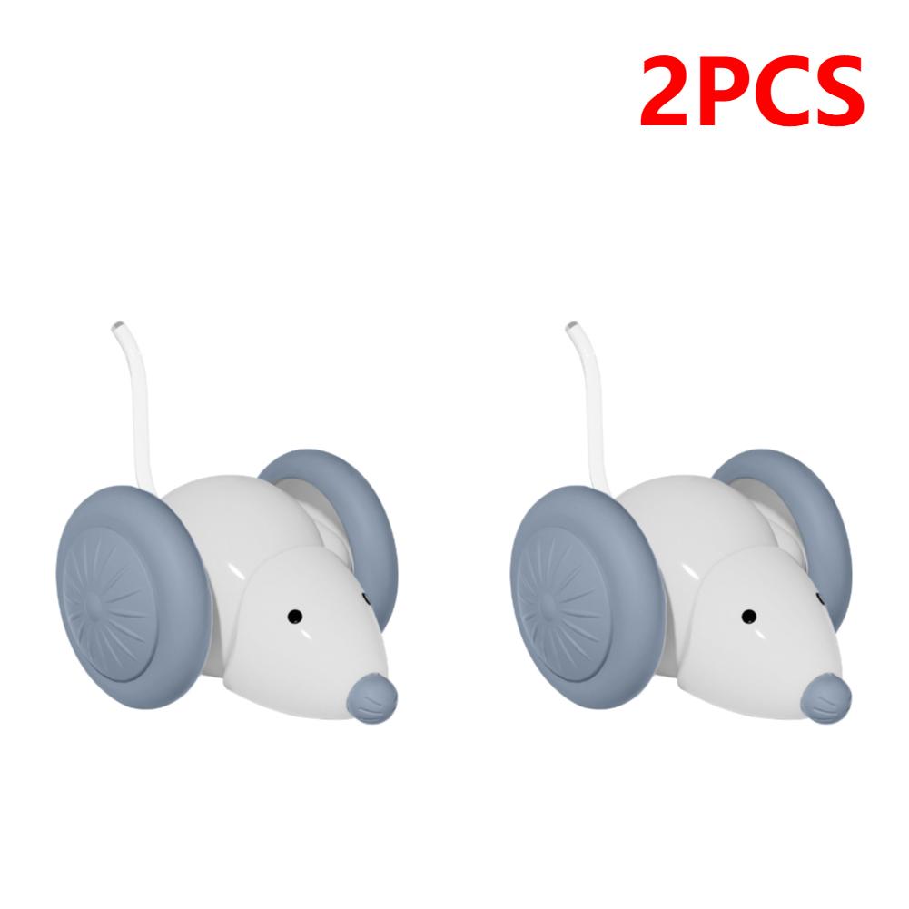 2-5PCS Electric Mouse Car Pet Toys Interactive Cat Toy Charge Automatic Teaser with Intelligent Obstacle Avoidance Pet Products