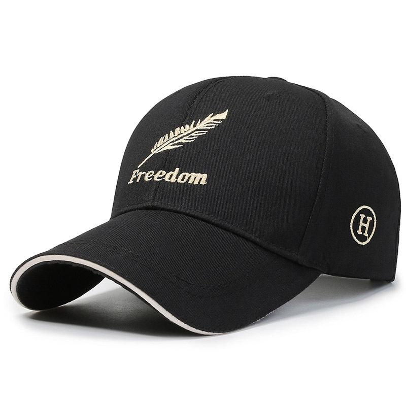 

Lettter Freedom Embroidered Duckbill Hat Baseball Caps Uv Outdoor Protective чёрный