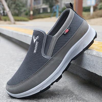 Cloth Shoes Men's Spring Middle-aged and Elderly Leisure Sports Lightweight Single Shoes Non-slip Soft Sole Comfortable