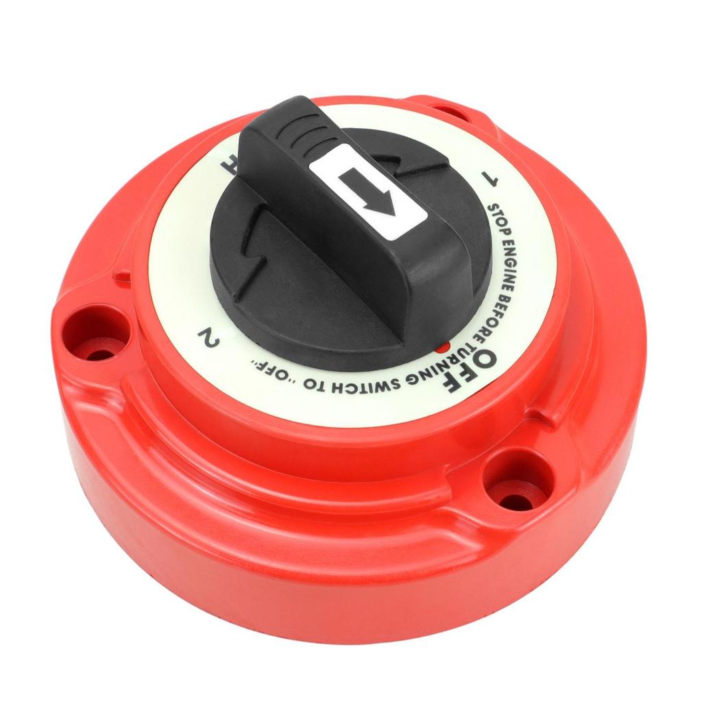 Red Resin Dual Battery Switch Vehicle Power Part Heavy Duty