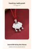 990 Sterling Silver Lucky Lock Pendant Necklace for Girls - Elegant, Durable, and Perfect Birthday Gift