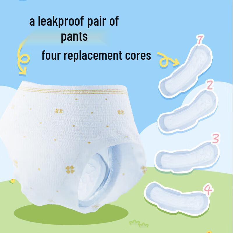 Kotex ComfortFit Period Pants, M-L Size, 10 Count