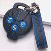 Silicone Remote Key Cover for Smart Fortwo Forfour Roadster City Coupe City Cabrio with Keychain Honeycomb Texture Soft Silicone Car Remote Key Sleeve