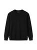 Long-Sleeve Round Neck 320g Pure Cotton Logo Hoodie