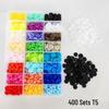 460-Piece No-Sew Baby Snaps Kit: Hand Press Pliers, Colorful Resin Buttons, Installation Tools