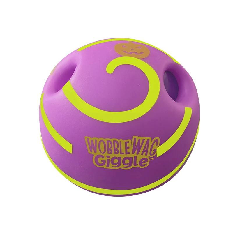 Interactive Dog Toys Ball Fun Giggle Sounds Ball Puppy Chew Toy Wobble Wag Giggle Dog Play Ball Training Sport Dog Toys