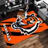 1pc Cincinnati Bengals LOGO Print Area Rug - Soft,Washable Non-Slip Indoor Mat for Office Chairs,Living Room,Home Office Decorative Rug