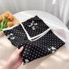 2025 Spring French Retro Plaid Silk Scarf: High-End Women's Fashion Accessory