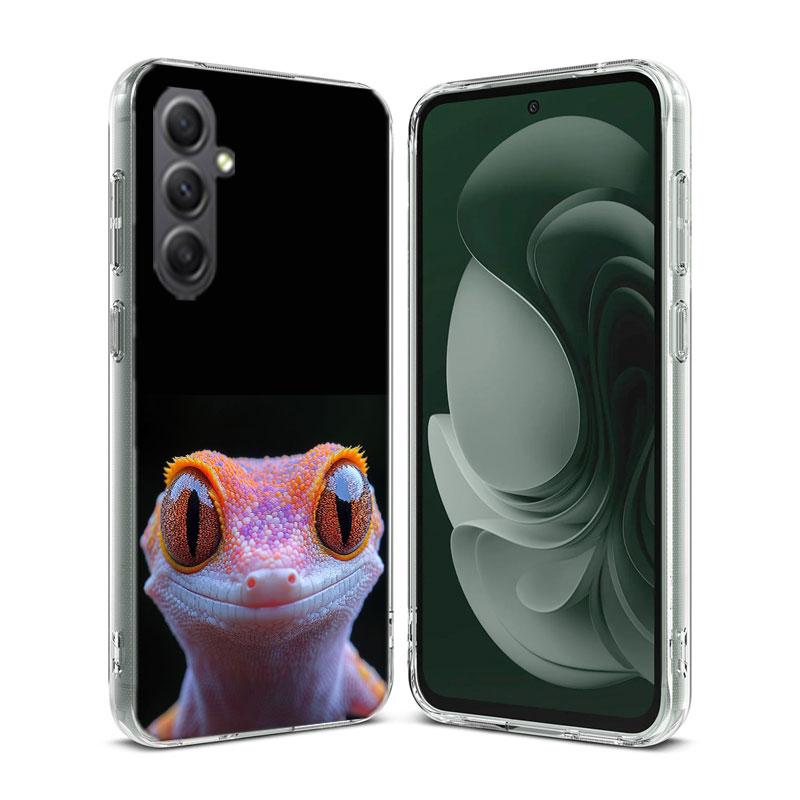 Lizards and Geckos Have Big Eyes Phone Case For Samsung A16 A26 A36 A56 A17 A03S A04S A02S A05S A50S A30 A20 A70S A40 A21 Galaxy