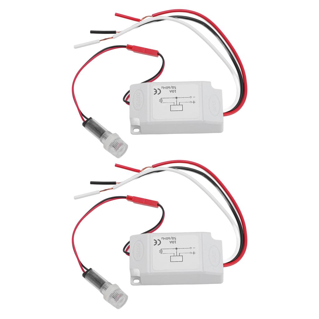 2PCS Light Control Sensor  Es Automatic Dusk To Dawn Photoelectric   with Probe for LED Fluorescent Street Lamp
