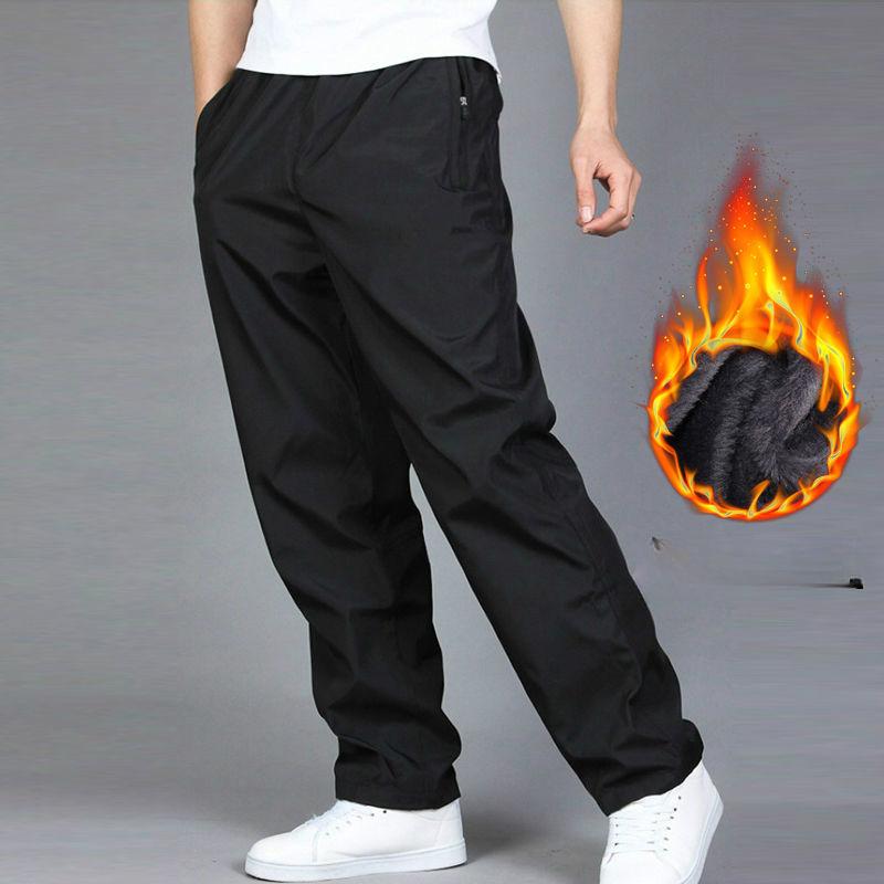 Winter Sweatpant Trousers Autumn Plus Velvet Warm Pant Quick-drying Sportswear Loose Straight