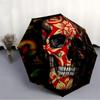 1pc Skull Pattern Automatic Opening/Closing Folding Umbrella with 8 Ribs, Portable Sunshade Umbrella Birthday and Holidays gifts yy250105117