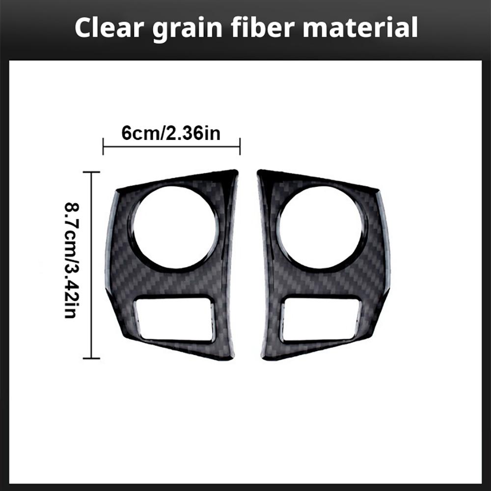 For Toyota Corolla 2014-2018 Steering Wheel Button Trim Sticker Black Carbon Fiber Cover Interior Accessories Upgrade Decor Styl