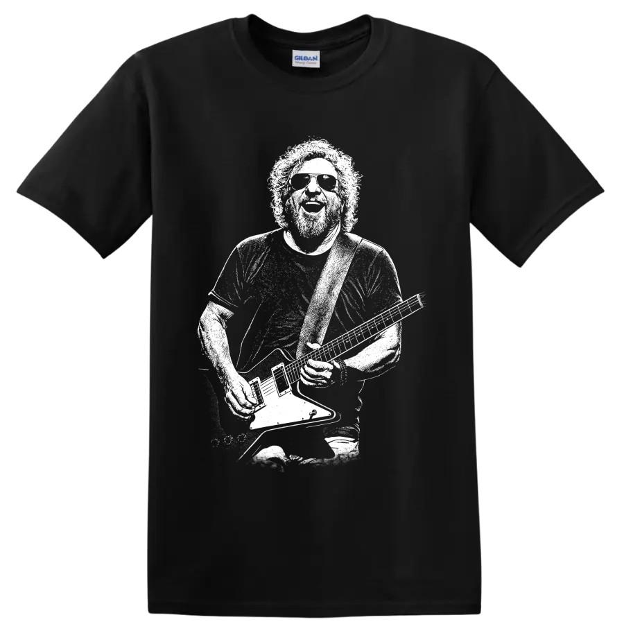Sammy Hagar Van Halen Rock Vocalist Portrait T Shirt Guitarist Music Fan Tee