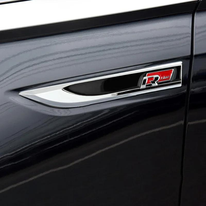 For Volkswagen Golf 8 2019 2020 2021 2022 2023 MK7 MK8 VW Car Accessories Trim Side Fender Front Metal Emblem Cover FD32F