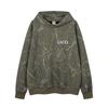 Unisex Distressed Crack Embroidery Letter Hoodie Streetwear Oversized Pullover Men Women Fall