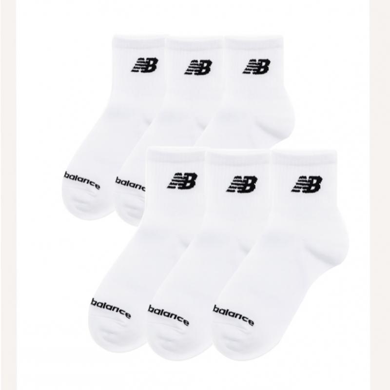 New Balance Everyday Lightweight Ankle Sports Marathon Socks 6 Pack Half Club