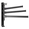 Rotating Towel Storage Swivel Rack, 180 Degree Design, Wall Mounted Space Modern Bathroom Hardware Aluminum Swing Holder, Anti-slip Organizer