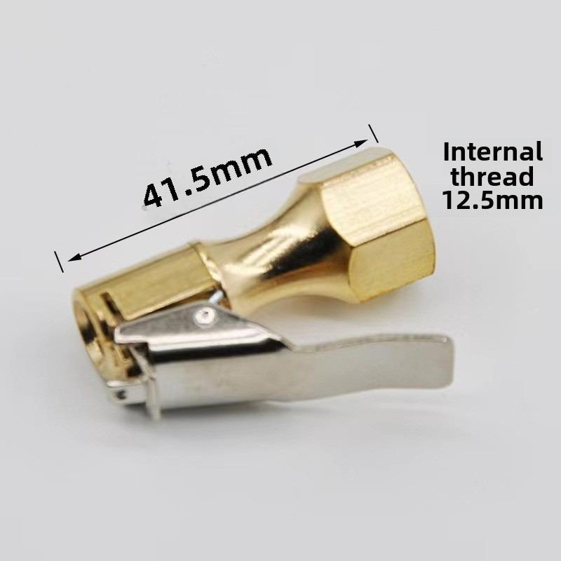 Car Tire Air Chuck Inflator Pump Valve Connector Clip-on Adapter Car Brass 6mm 8mm Tyre Wheel Valve For Inflatable Pump Stem Caps1
