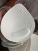 Teardrop Cup Seamless Breathable Imitation Latex Bra Pads for Sports, Swimwear, Pajamas