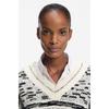 BoSS Women S Relaxed Fit Jacquard Pattern Cotton Blend Sweater Multi  5055324496