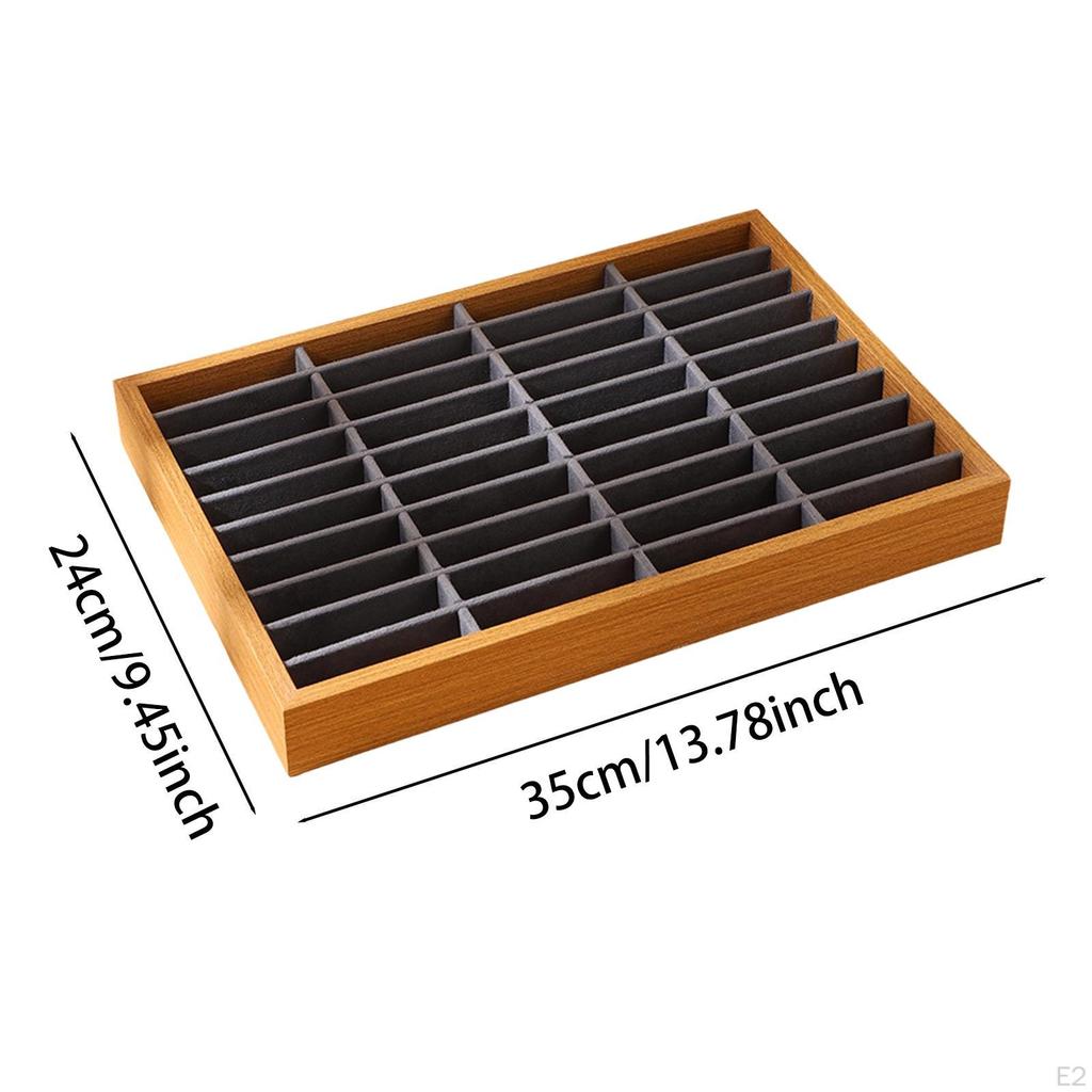 Bangles Holder Jewelry Display Tray Gifts 40 Slots Stackable Versatile Organizer Storage Case for