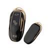 SANRILY Key Case, Key Holder, Key Cover, Key Protection, Applicable To Tesla Model X, Scratch Resistant, Fashionable, Black