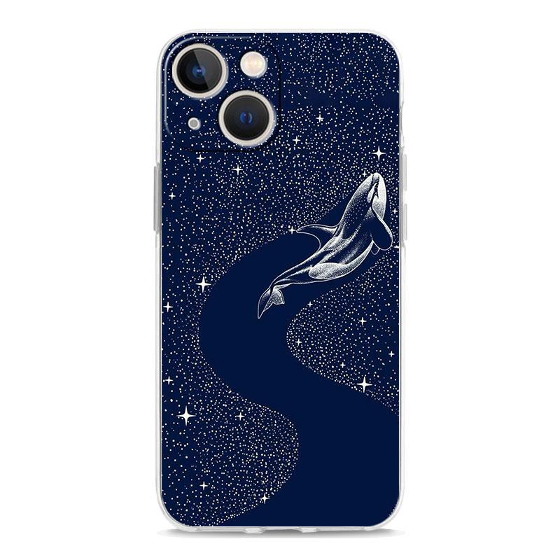 

Чехол для телефона Косатка Орка Для iPhone 11 Чехлы iPhone 15 12 13 14 16 Pro Max X XR XS 14 15 Plus 16Pro iPhone16 Прозрачная крышка iPhone 16