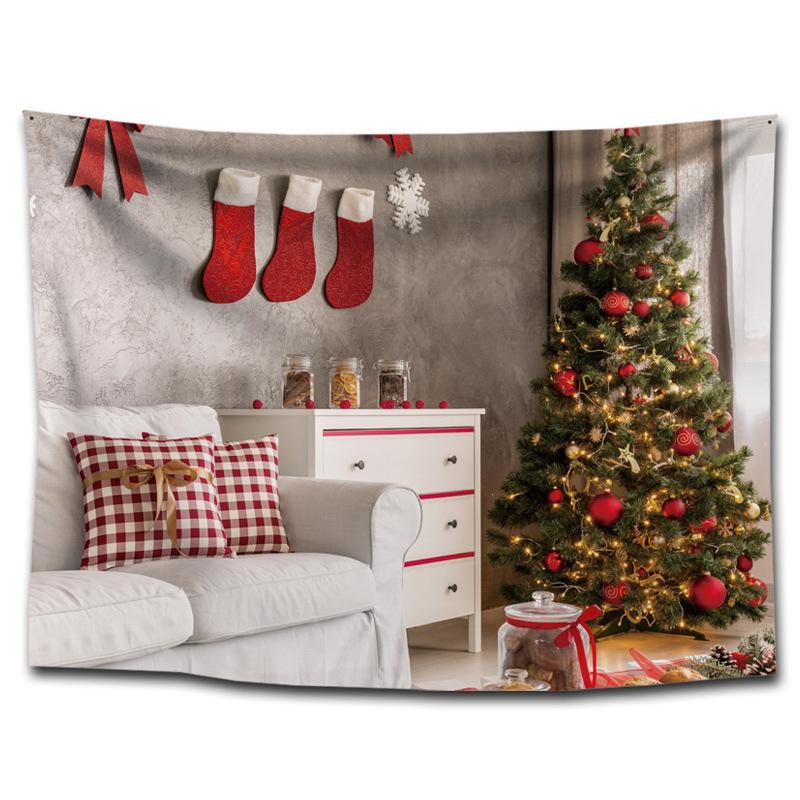 New Year's Store Hanging Cloth, Festive Trendy Brand Wall Cloth, Background Cloth, Bedroom Christmas Tapestry