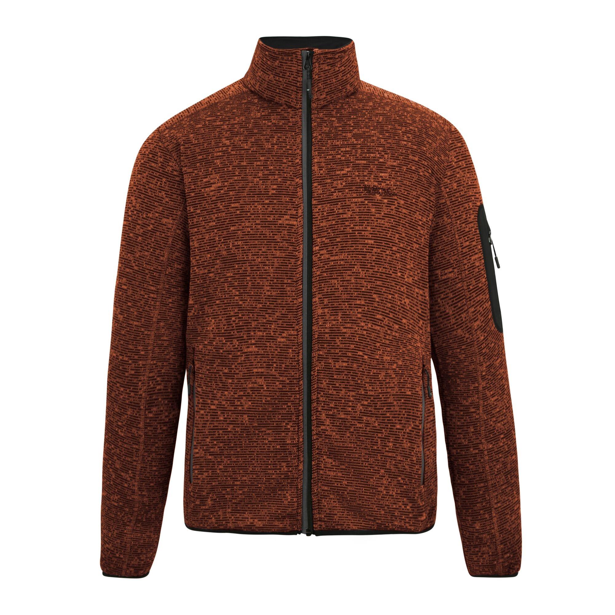 Regatta Newhill Marl fleecejack met volledige ritssluiting voor heren 3XL bruin