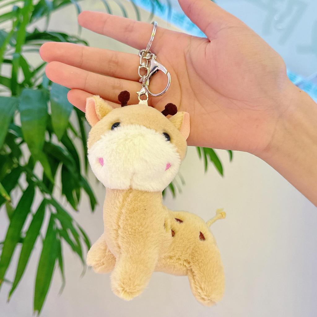 Popular Cartoon Deer Keychain Plush Toy Birthday Gift