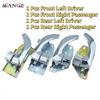 4pcs Chrome Ide Interior Car Door Handle Front Rear Left Right For Kia Sorento 3.5L 2003 2004 2005 2006 2007 2008 2009