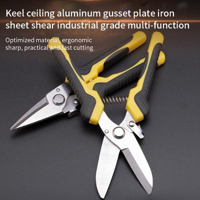 Industrielle Schere, Metallschere, zum Schneiden von Edelstahl, Stahldraht, Luftfahrtschere, Aluminiumzwickelschere, professionelle Handwerkzeuge