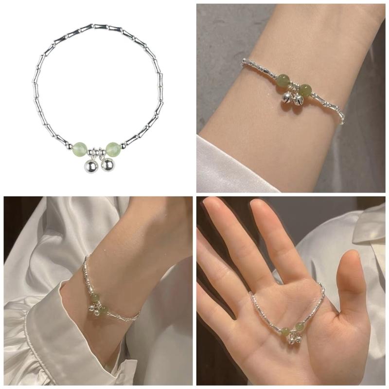 Elegant Bamboos Bead Bracelet with Oriental Charm and Vintage Appeal Portable for Daily Wear or Special Occasions